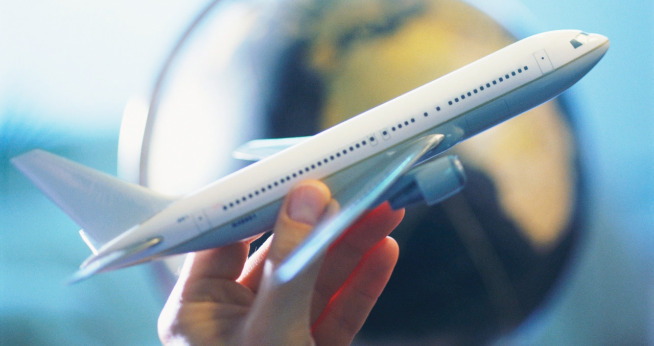 Globe and Plane